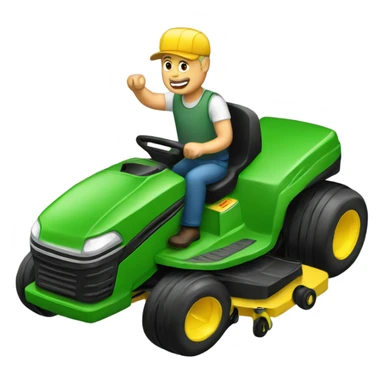 Ride on mower  sticker