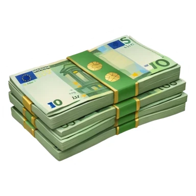 liasse de billet d'euro sticker