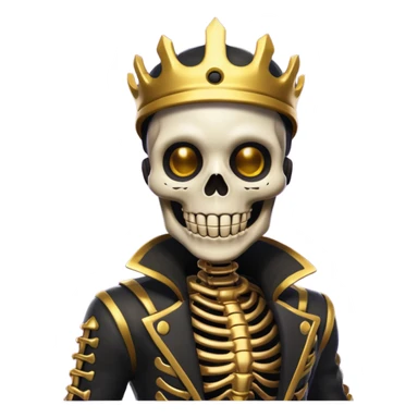 creame un emote de la skin Inferno Skeleton Balvin de fortnite sticker