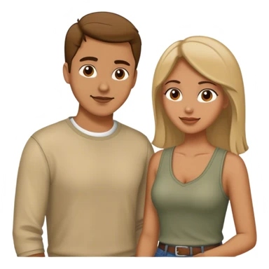 woman and man flirting  sticker