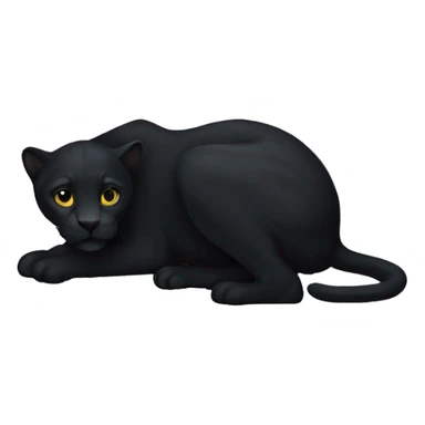 panthere noir sticker