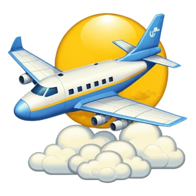 Crée un emoji en pixel art combinant 🛫 (avion au décollage) et 🌤️ (soleil derrière un nuage).
Style : rétro pixel art, résolution 32x32 pixels.
Format : PNG avec fond transparent. sticker