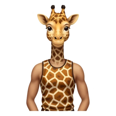 athlete player giraffe sticker