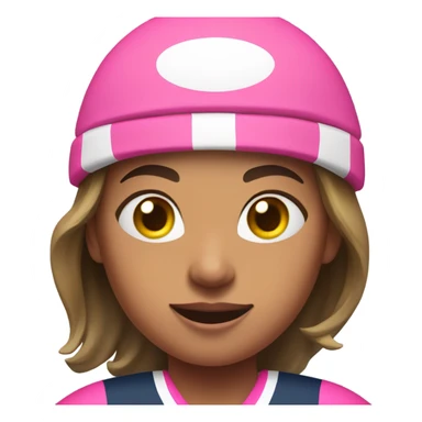 Pink rugby woman sticker