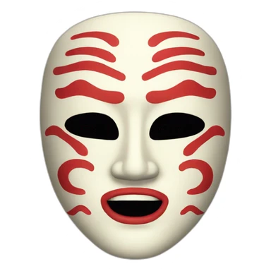 Japanese mask sticker