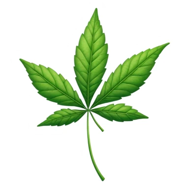 Cute weed leaf sticker