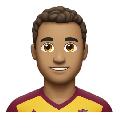 Futbolista venezolano con la camiseta vinotinto sticker