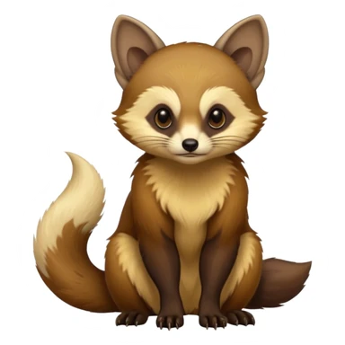 Two-bladed marten, tree marten sticker