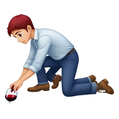 Picking up spilled wine sticker