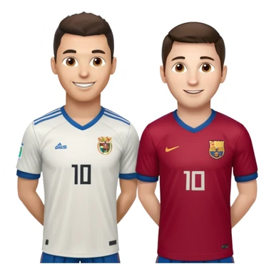 Cr7 con messi sticker