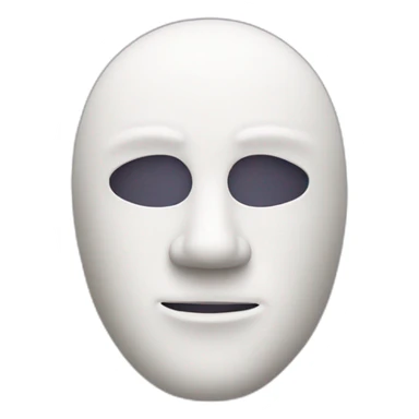 Guy with a white carmeval mask sticker