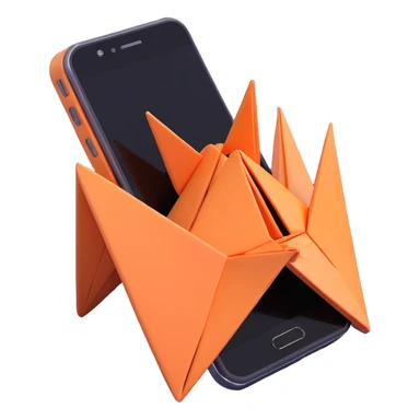 Un smartphone origami sticker