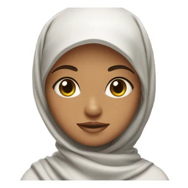girl in Mecca with headscarf sticker