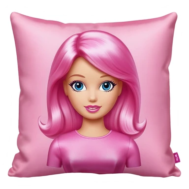 pink barbie pillow sticker