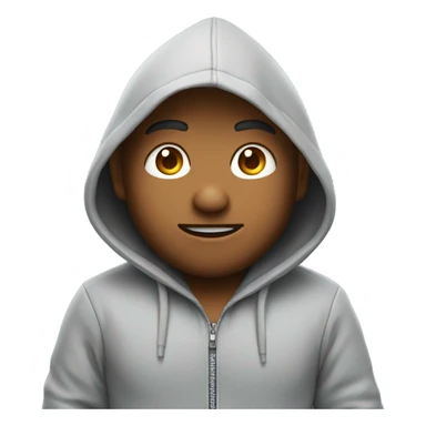 Gamer in hoodie pointing up sticker