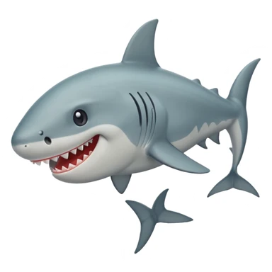 Q el tiburón tenga patas y y q este feliz  sticker