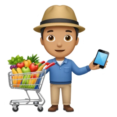 Homme caddie sticker