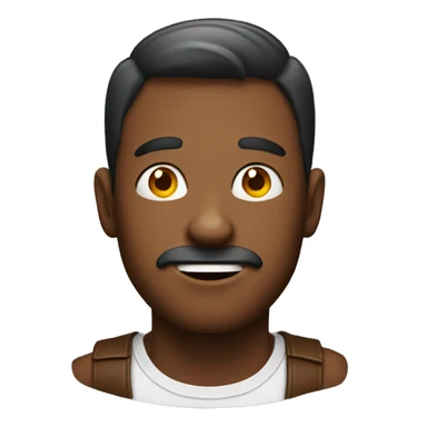 A man with a cola face
 sticker