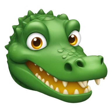a crocodile with duck's head sticker