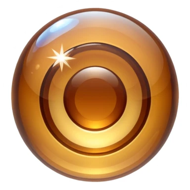 brown sparkling shiny bubble nebula crystal sticker