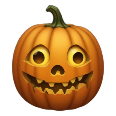 creepy pumpkin sticker