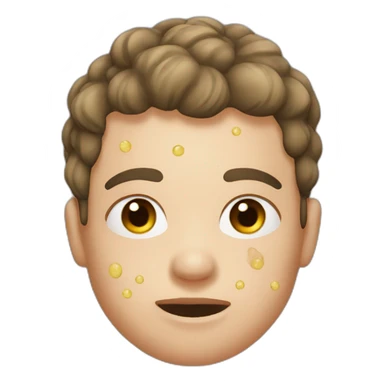 Pimples on the face sticker