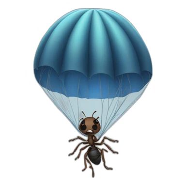 Parachuting ant sticker