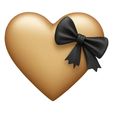 Heart with a black bow sticker