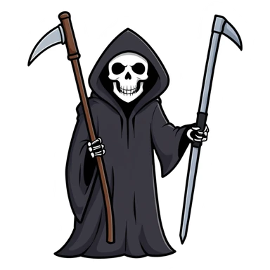 grim reaper sticker