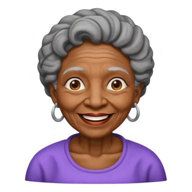 Old black grandma sticker
