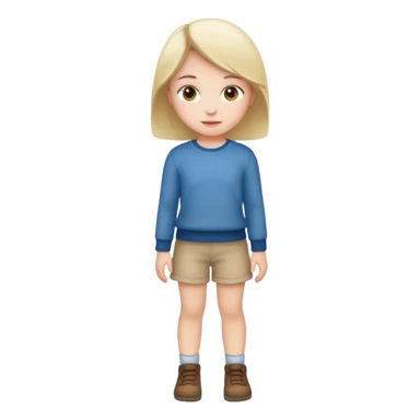 girl kid full body sticker