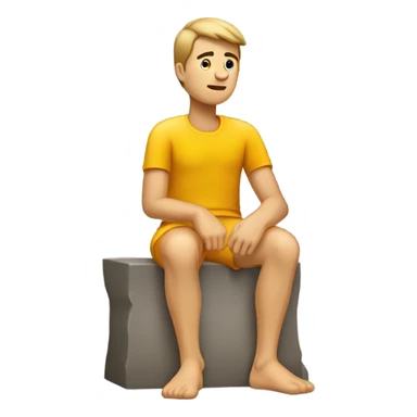 Guy with a broken knee sticker