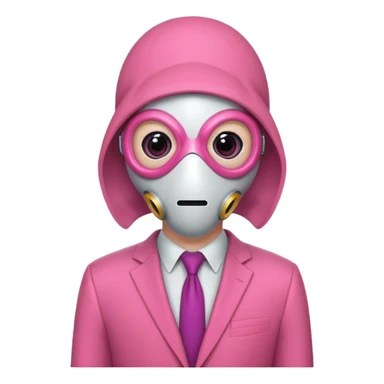 quid Game Guard — Circle mask (pink suit) sticker