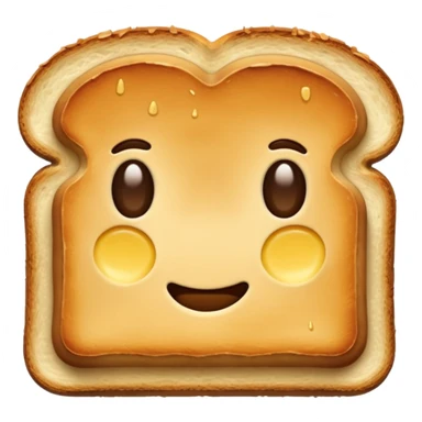 toasted bread on butter sticker