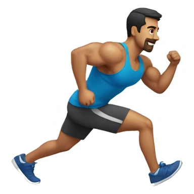 Hombre haciendo ejercicio sticker