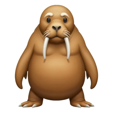 full body walrus sticker