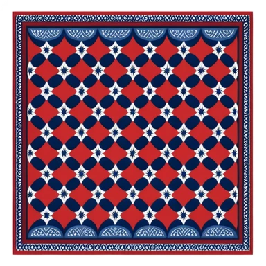 sindhi traditional ajrak cloth  sticker