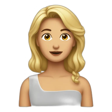 Vilma nuñez anotando sticker