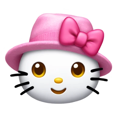 hello kitty with a cute hat  sticker