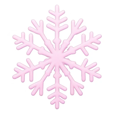pastel pink snowflake   sticker