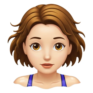 female swimming sticker