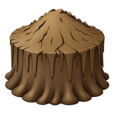 little Mud on a floor  sticker