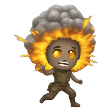 Terre qui explose sticker