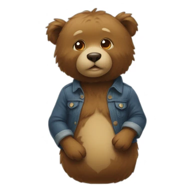 Pouviez qui fait un câlin à un ours sticker