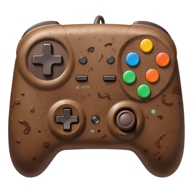 Poop holding a controller  sticker