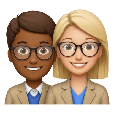 two teachers in love sticker