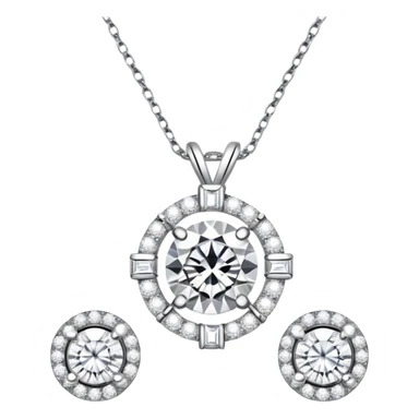 diamond ring necklace earrings jewelry sticker