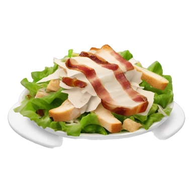 Cesar salad with bacon, croutons, chicken and Cesar dressing  sticker