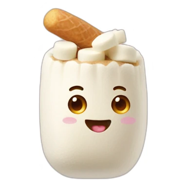 Chamallow sur une cacahuète sticker