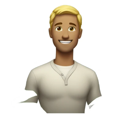 Man on a island - add white guy saved emoji  sticker